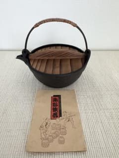 池永鉄工 南部鉄器 木蓋付き ミニ鉄鍋