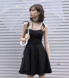 black bunnys ワンピースドレス　黒のサムネイル