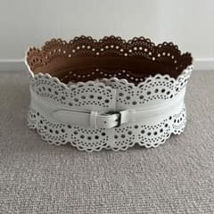 新品＊Alaia レースカットアウト ベルト 75 石井美保着用