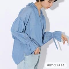 ニコアンドのテンセルリネンスキッパーブラウスのサムネイル