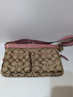 COACH シグネチャー ショルダーバッグ ピンクのサムネイル