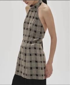 専用♡新品未使用 TODAYFULトゥデイフル★ホルターネックチェックジャガード TODAYFUL/トゥデイフル トップス ホルターネックチェックジャガード