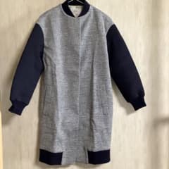 《新品タグ付き》BODY DRESSING ロングコート ネイビー・グレーのサムネイル