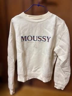 MOUSSY スウェット ホワイト ロゴ刺繍のサムネイル