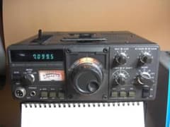 【動作確認済ですが・・】TRIO TS-120V　マイク、電源ケーブル、取説付きのサムネイル