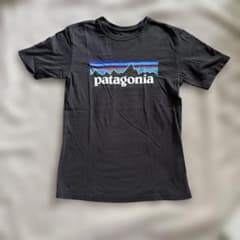 patagonia 黒 Tシャツ M(10)