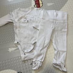 H&M オーガニックコットンロンパース 2-4Mのサムネイル