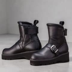 極上・厚底仕様】KADOYA BLACK ANKLE ライディングブーツ 25 - メルカリ