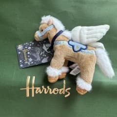 イギリス限定】HARRODSハロッズ ペガサス キーホルダー バッグチャーム