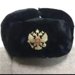 未使用 旧ソ連軍内務省特殊部隊用ウシャンカ 徽章付　防寒帽 ロシア軍 未使用 旧ソ連軍内務省特殊部隊用ウシャンカ 徽章付 防寒帽 ロシア軍