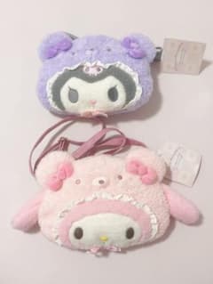 サンリオ マイメロ クロミ ラテクマベビー ショルダーバッグ ぬいぐるみ サンリオ マイメロ クロミ ラテクマベビー ショルダーバッグ