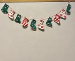 クリスマス　ガーランド　靴下のサムネイル
