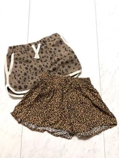 レオパード柄 ショートパンツ 2点セット　90-95のサムネイル