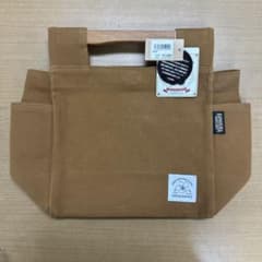 F-134 KAMAKURA 富士金梅 帆布 桜木製 ウッドハンドバッグ 新品のサムネイル