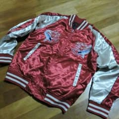 赤色スカジャン格安出品サイズMのサムネイル