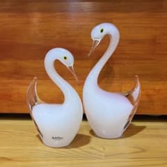 マルティグラス 白鳥 セット ガラス細工 - メルカリ