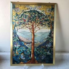 ルイスCティファニー ステンドグラスTree of Lifeグラスマスターズ社 ルイス C ティファニー ステンドグラス 生命の樹 グラスマスターズ社