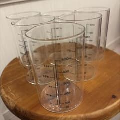 ガラス製　計量カップ 500ml 6個セットのサムネイル