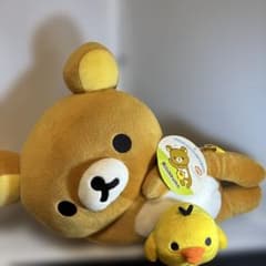 리락쿠마 봉제인형 키이로이트리 함께 봉제인형 태그 첨부