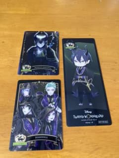 ディズニー ツイステッドワンダーランド  アニメイト特典しおりメタルカードセットのサムネイル