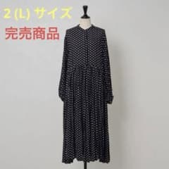 【Lサイズ】ドットギャザーワンピースのサムネイル
