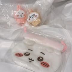 ちいかわ　ソフビフィギュア4 ちいかわおかお巾着