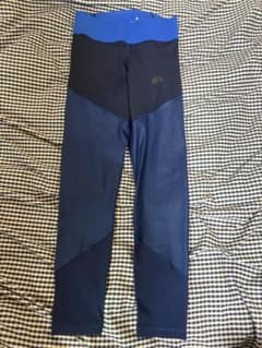 ☆adidas トレーニングタイツ ネイビー Lサイズ☆ - 5