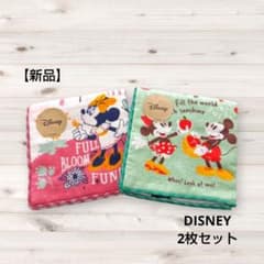 [미사용]Disney 미키 & 미니 핸드 타올 2장 세트