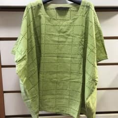 MOYURU 萌 黄緑系 ビッグシルエット カットソー コットン センソユニコ