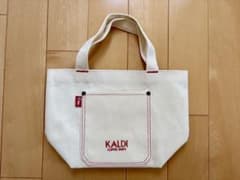 カルディ KALDI トートバッグ　アイボリーのサムネイル