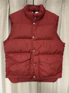 80s woolrich ダウンベスト 赤 Mサイズ クリーニング済みのサムネイル