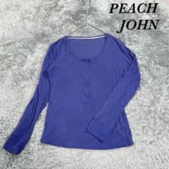 PEACH JOHN ピーチジョン 長袖ニット ヘンリーネック 透かし模様