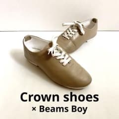 Crown shoes × Beams Boy 플랫 슈즈