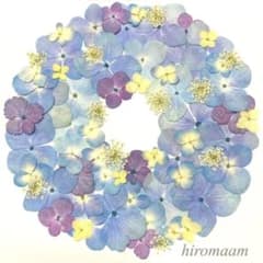 ★ふんわりアジサイたっぷりセット★押し花素材のサムネイル