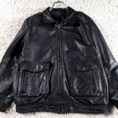 00s ブラック A-2 短丈レザージャケット y2k M〜Lサイズ相当 短丈 G1 a2 本革レザーフライトジャケット y2k 90s 00s ブラック