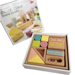 エド・インター 音いっぱいつみき 天然木 知育玩具 積み木 ベビートイ 0歳のサムネイル