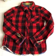 値下げ⭐︎JUNK STOREリバーシブルシャツ140cm☆綿100%のサムネイル