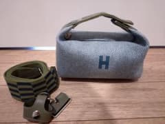 HERMES エルメス ブリッドアブラック PM ポーチ ブルーアビス - メルカリ