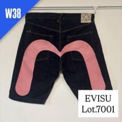 EVISU ピンク大黒 7001 W32 ハーフパンツ 赤耳 ワンウォッシュ EVISU ピンク大黒 7001 W32 ハーフパンツ 赤耳 ワンウォッシュ - メルカリ