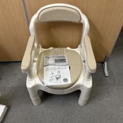 ★未使用★ポータブルトイレ アロン化成 安寿 ちびくまくん ベージュ FX-CP