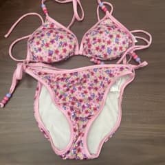【最終値下げ】花柄セパレート水着 ビキニ ピンク 小花柄 可愛いのサムネイル