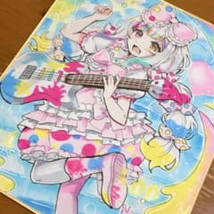 B*g様 まのさば 魔法少女ノ魔女裁判 城ヶ崎ノア 手描きイラスト 色紙