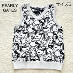 極美品】PEARLY GATES パーリーゲイツ ニットベスト スヌーピー 5