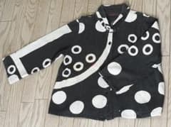 刺繍入り和風柄黒シャツのサムネイル