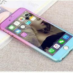 iphone6/6s グラデーション フルカバーケース (パープル＆ブルー）のサムネイル