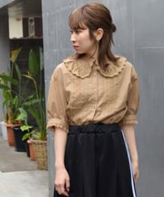 《 レース襟ショート丈ブラウス⌇w closet 》のサムネイル