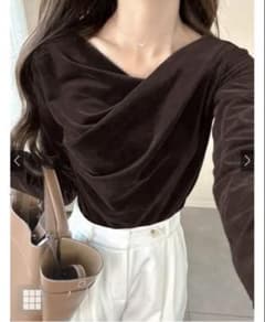 ベロア トップス レディース 春服のサムネイル
