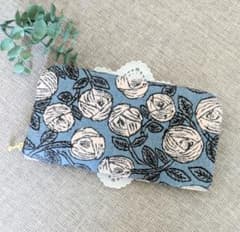 ミナペルホネン rosy 長財布 ハンドメイド ブルー - メルカリ