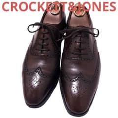 637.CROCKETT&JONES BATHGATE ウィングチップ 7.5D - メルカリ
