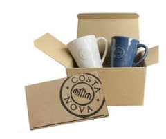 【新品/未使用】コスタノバ　マグカップペアセット　ホワイト・デニムのサムネイル